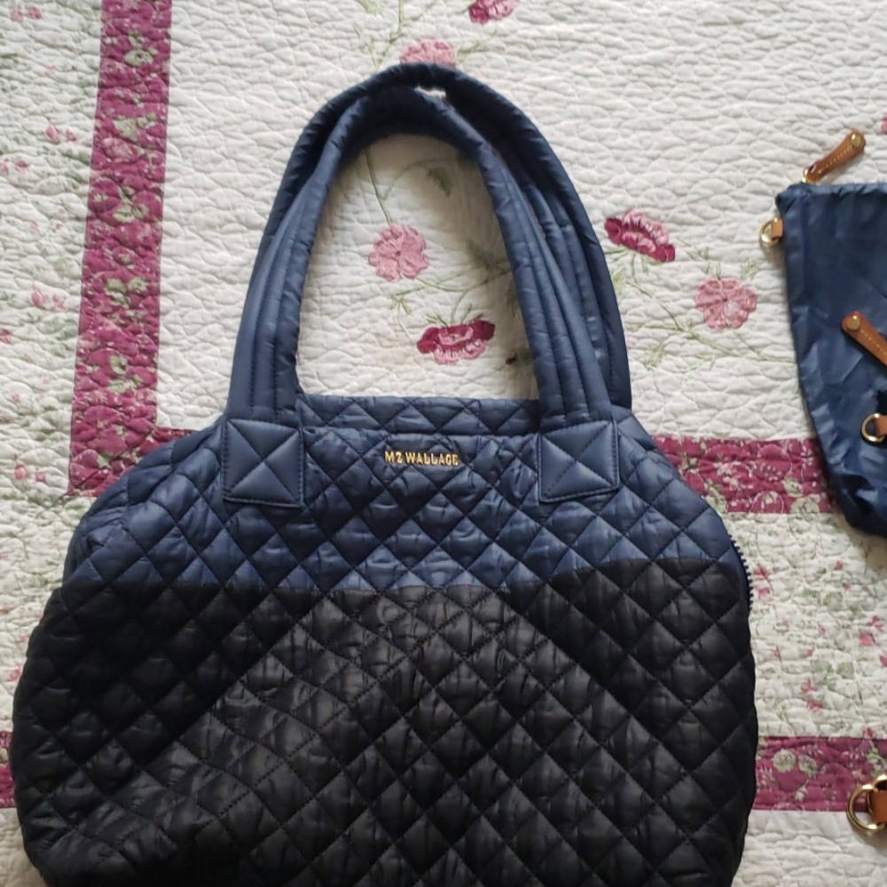 Black and blue  Mzwallace bag